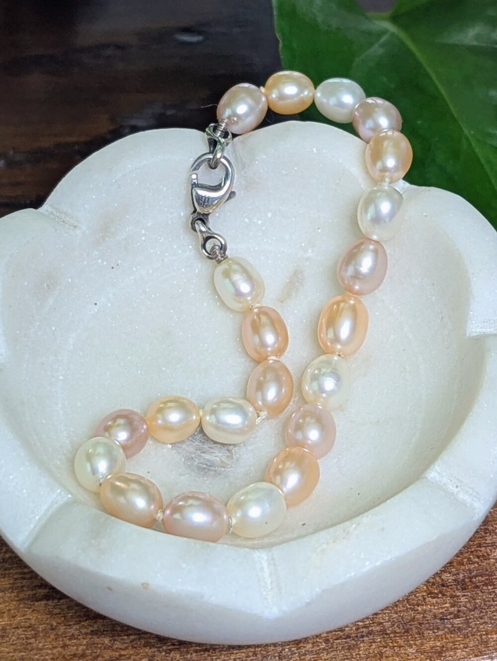 James Avery Retired Multicolor Pearl Bracelet 7.5"